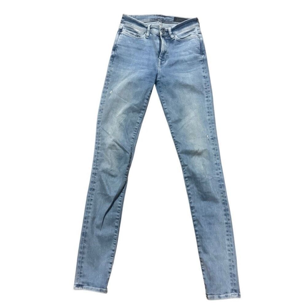 All saints blue grace skinny jeans size 25